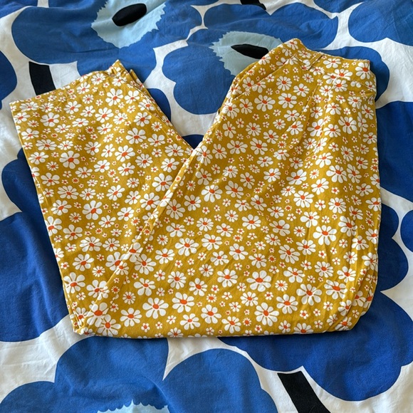 Big Bud Press Pants - Big Bud Press Yellow Lazy Daisy Trousers